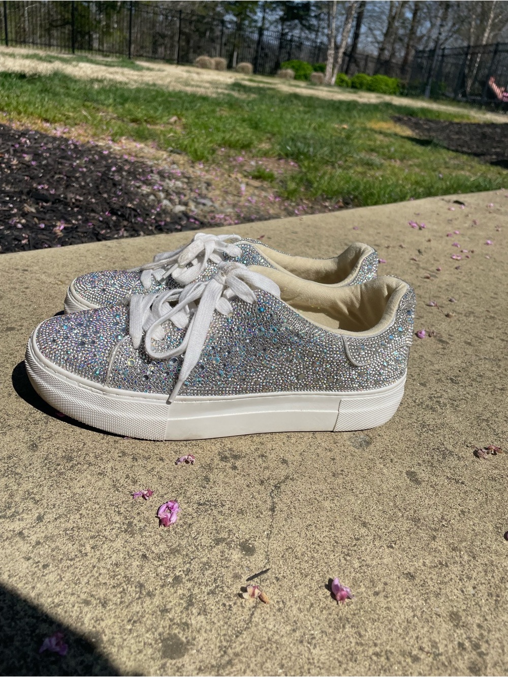 Betsy Johnson Rhinestone Sneakers